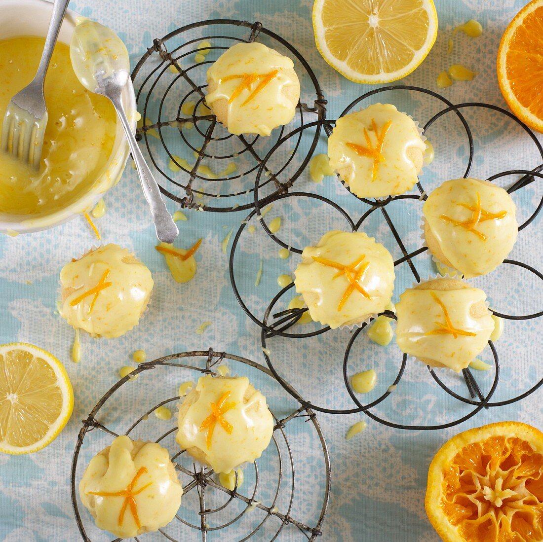 Mini-Orangen-Cupcakes