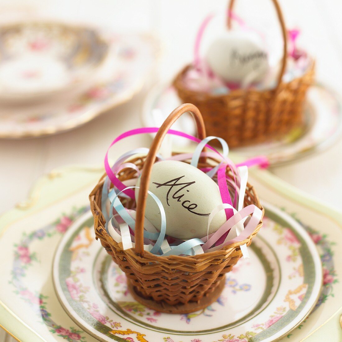An Easter place setting for a child
