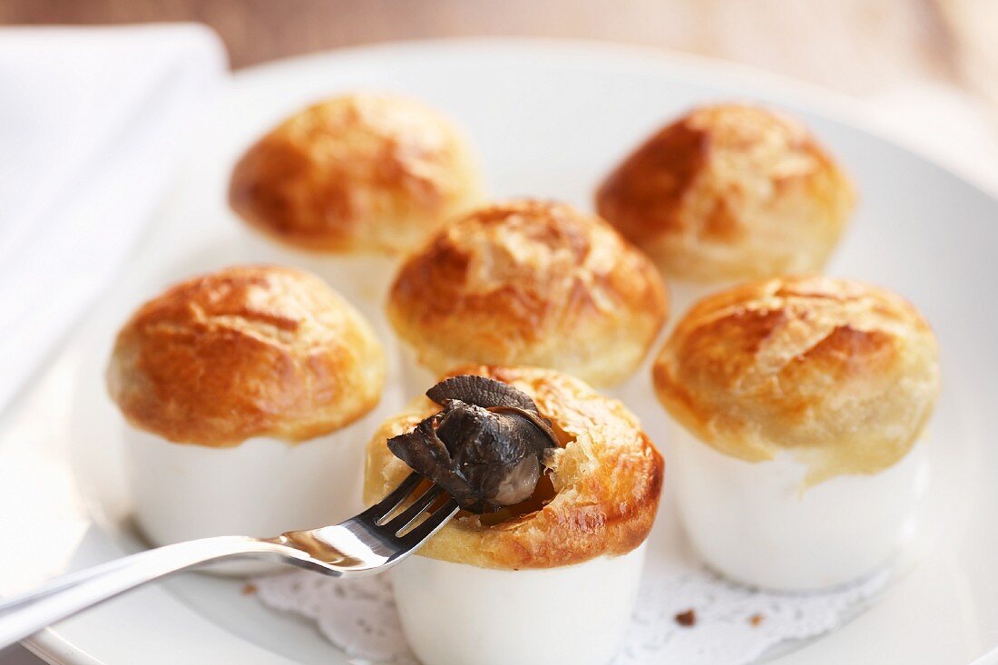 Baked Escargot in Puff Pastry