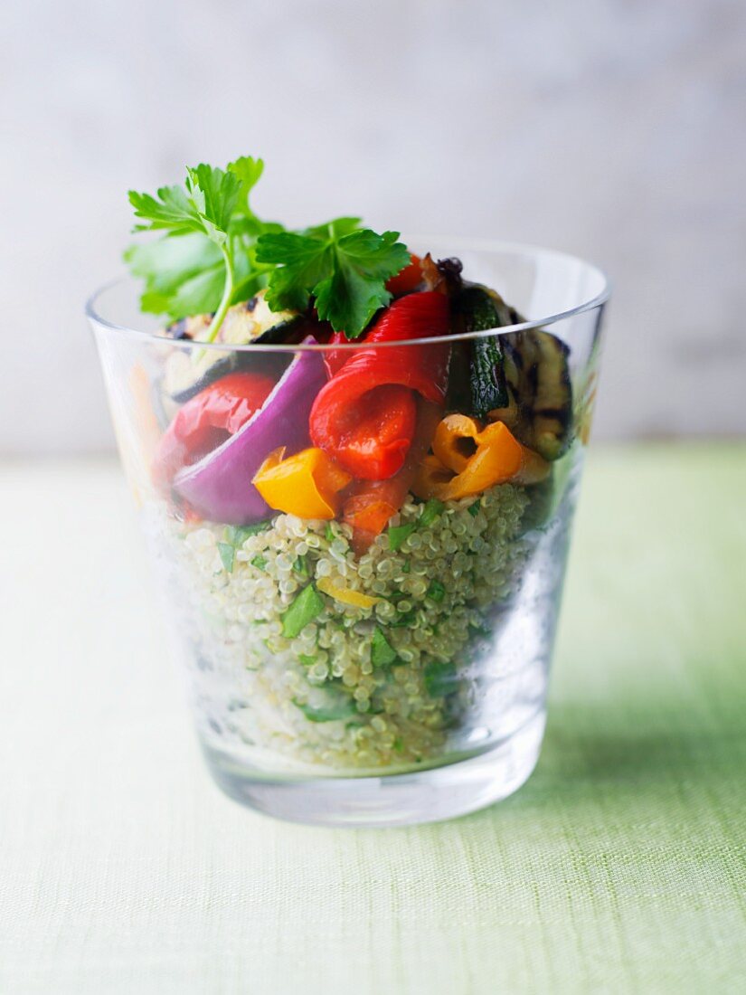 Quinoa salad with peppers
