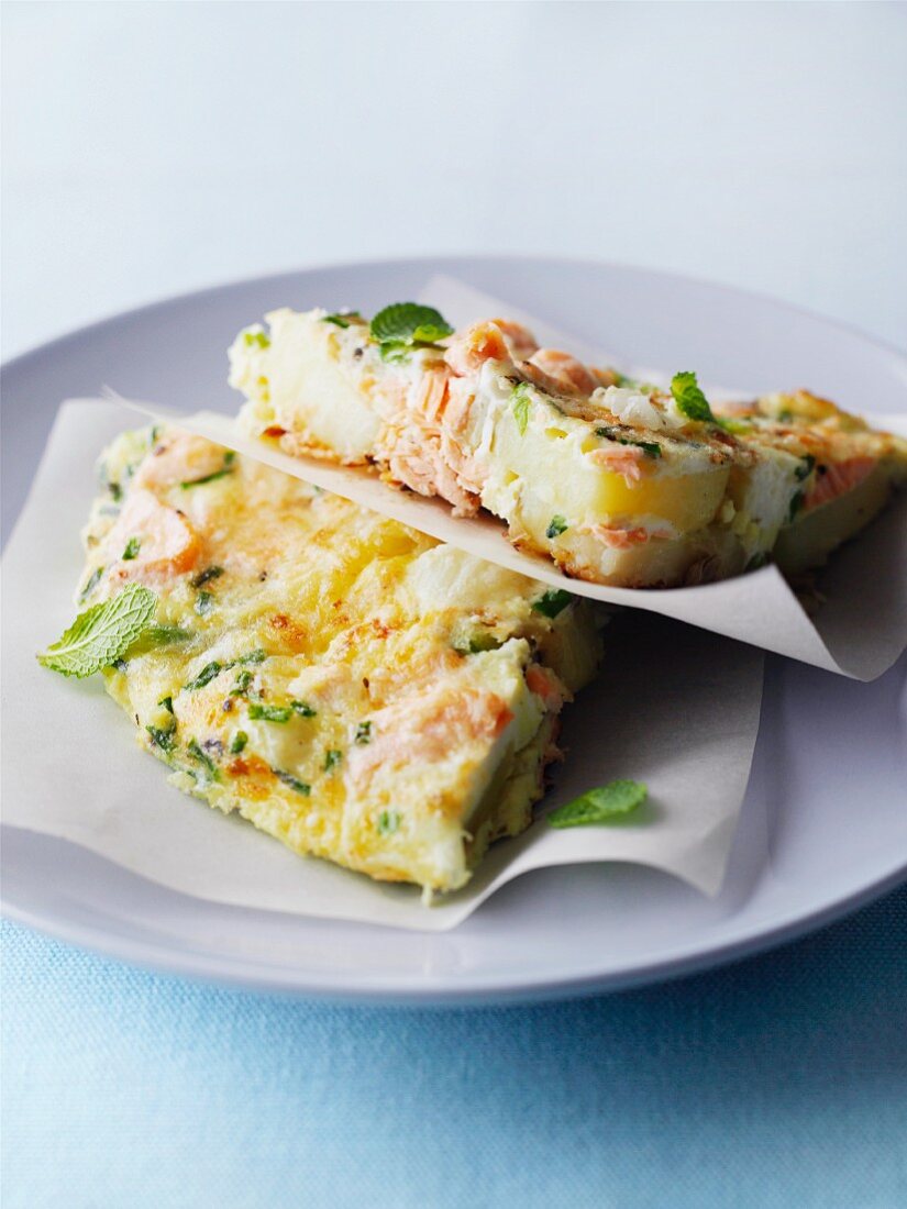 Tortilla with salmon