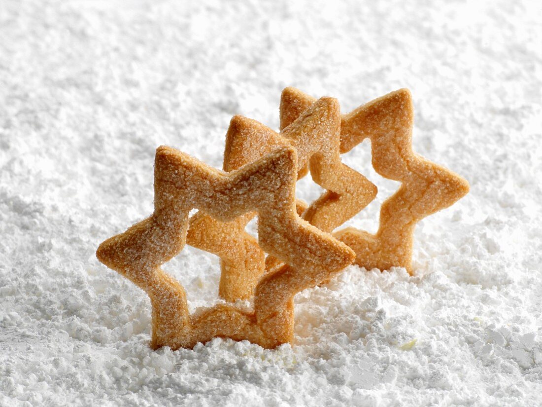 Iced Star Holiday Cookies