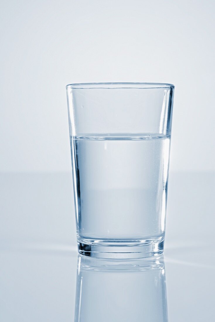 A glass of water