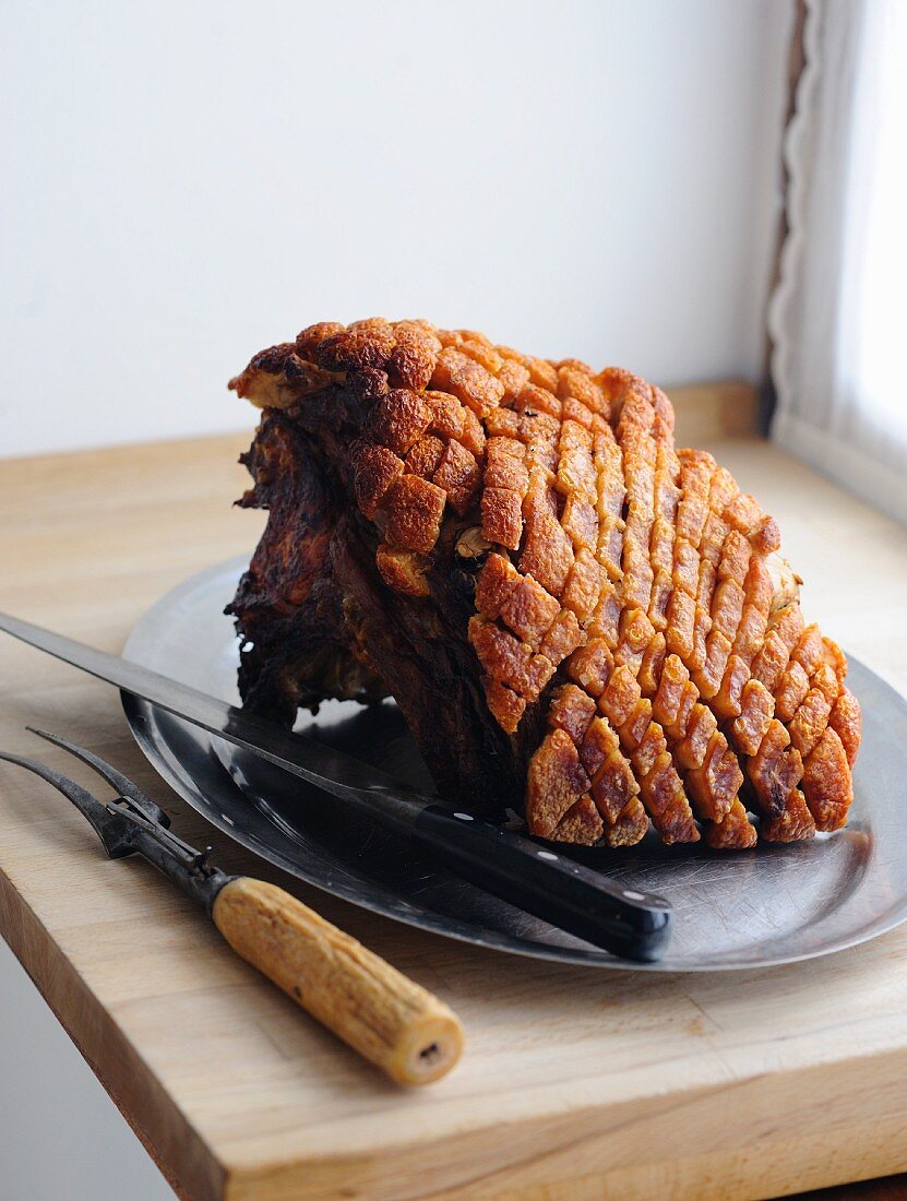 Schweinebraten mit Kruste