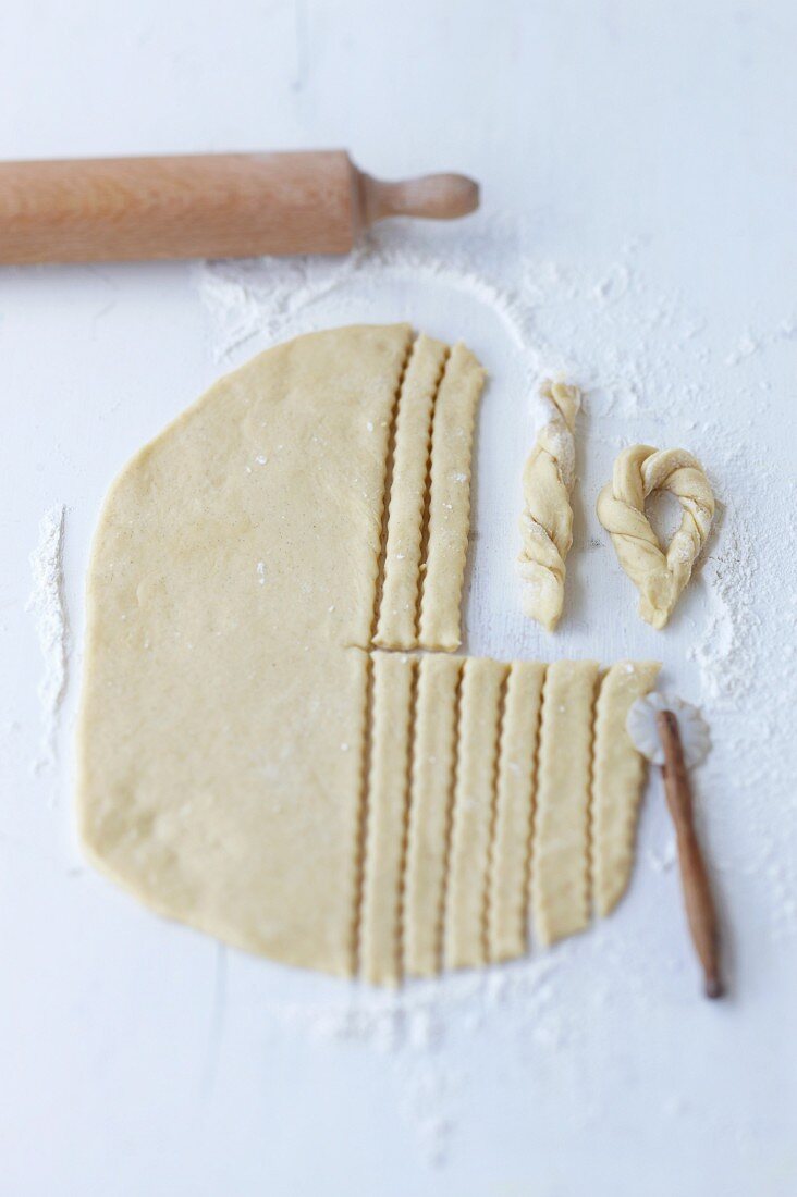 Dough for carnival pastry