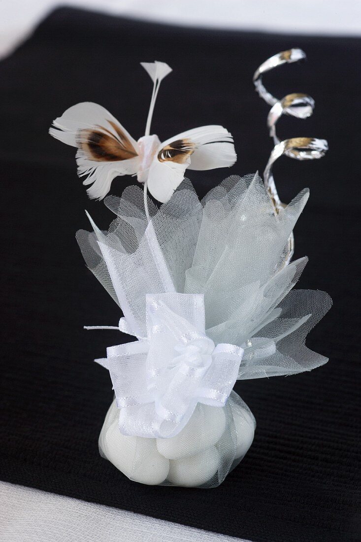 Sweets as a guest gift for a wedding