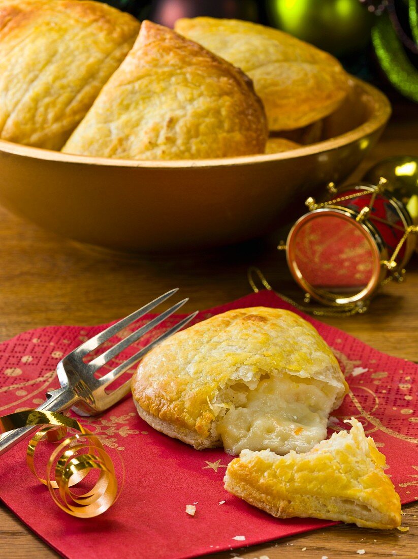 Mini cheese and onion pies for Christmas