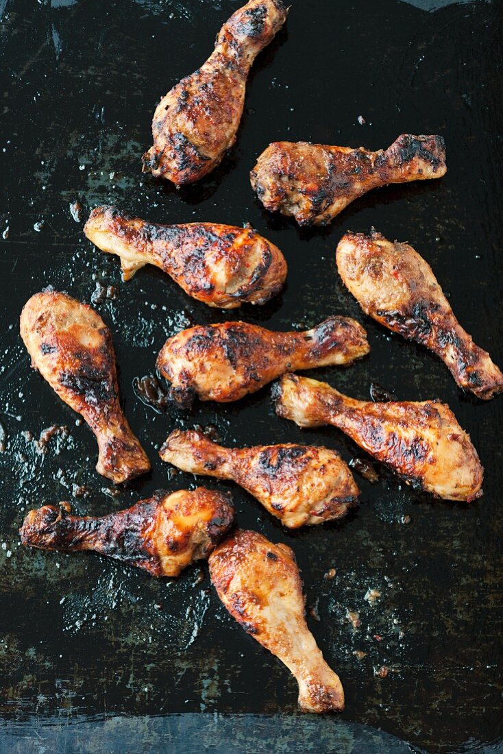 Oven-baked chicken legs