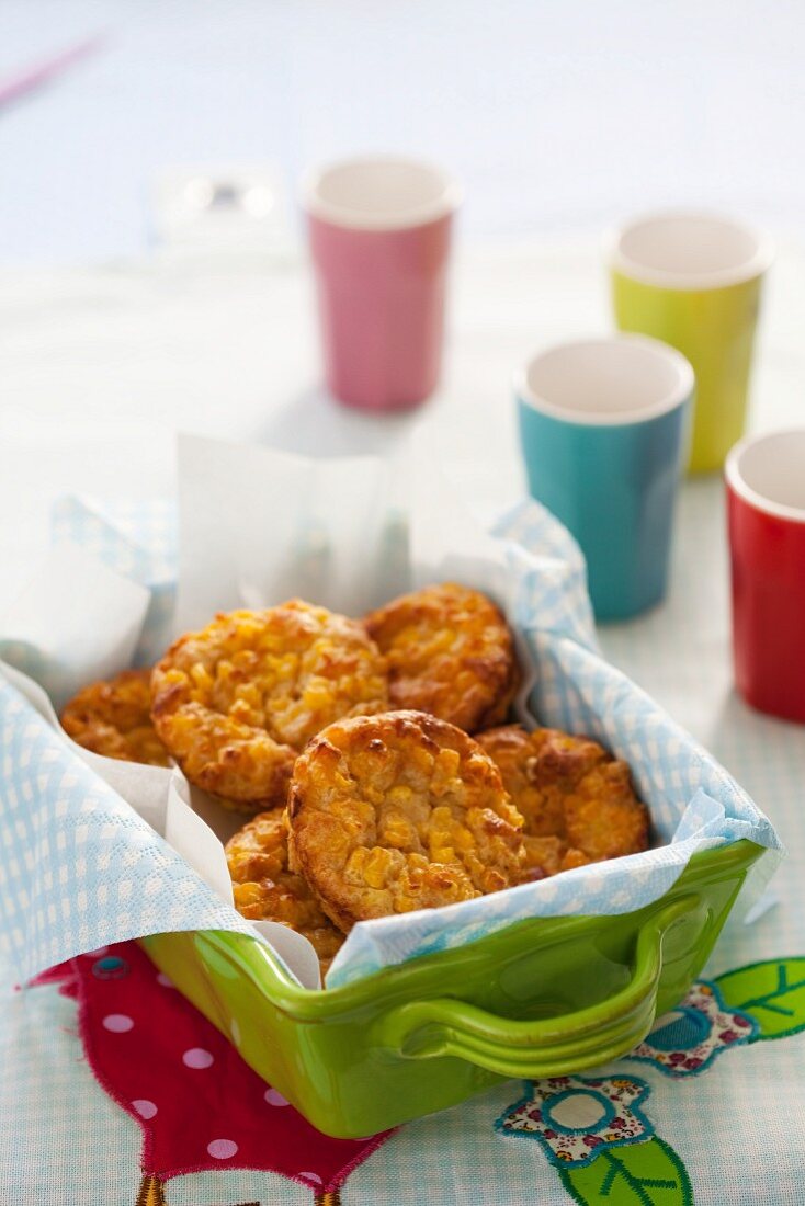Corn muffins for a children's birthday party