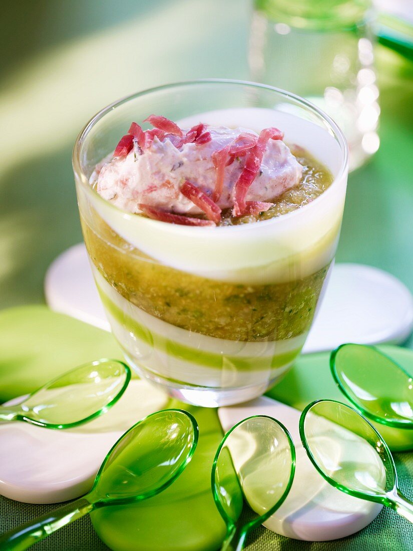 Gazpacho with melon and courgette