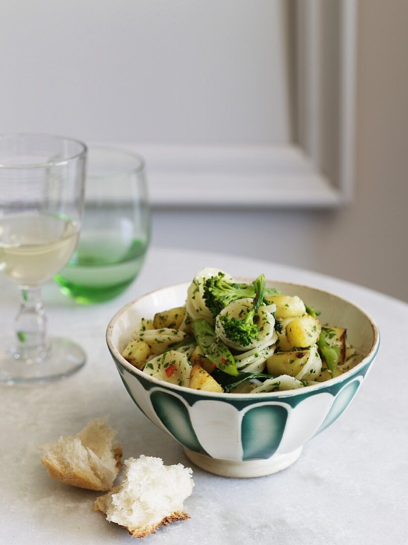 Pasta ai broccoletti (Nudeln mit Kartoffeln & Brokkoli)