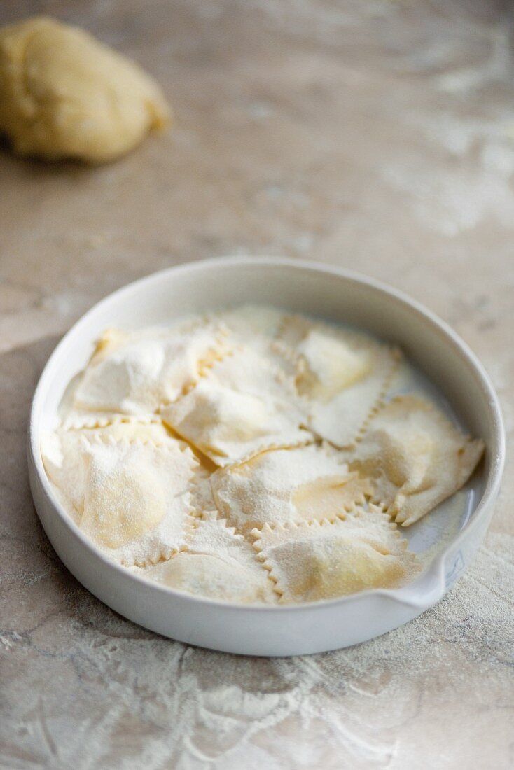 Selbstgemachte Ravioli