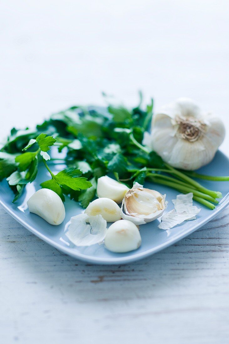 Garlic and parsley