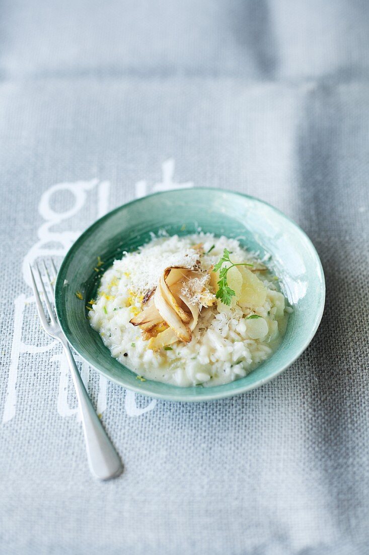 Spargel-Zitronen-Risotto