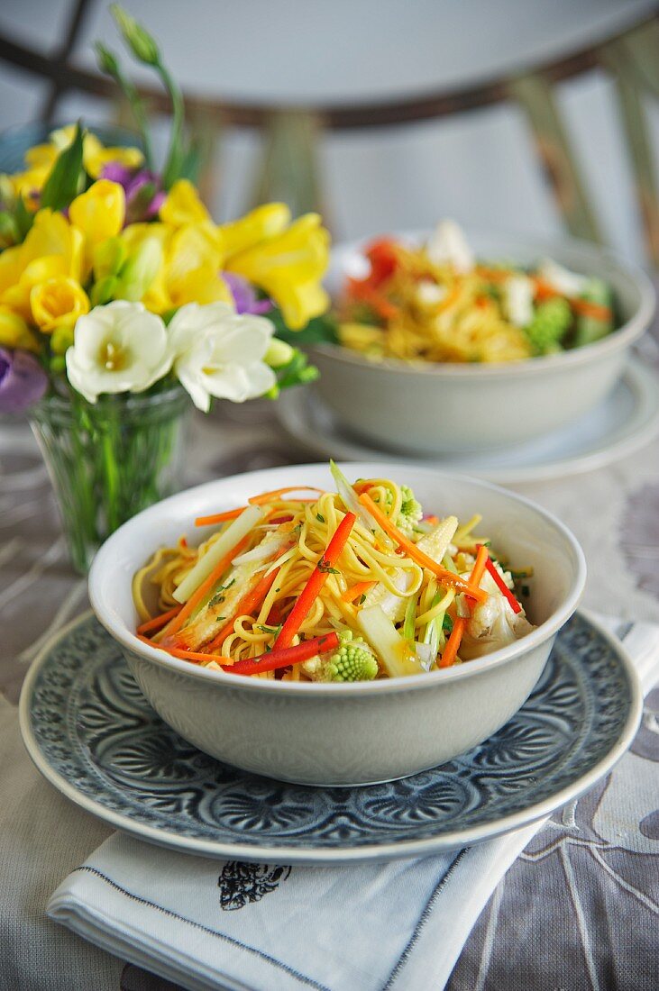 Oriental noodle salad