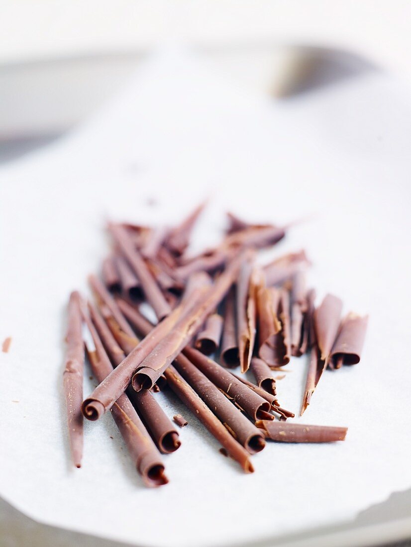 Chocolate shavings