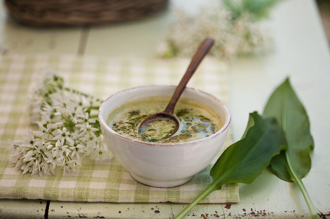 Cream of wild garlic soup