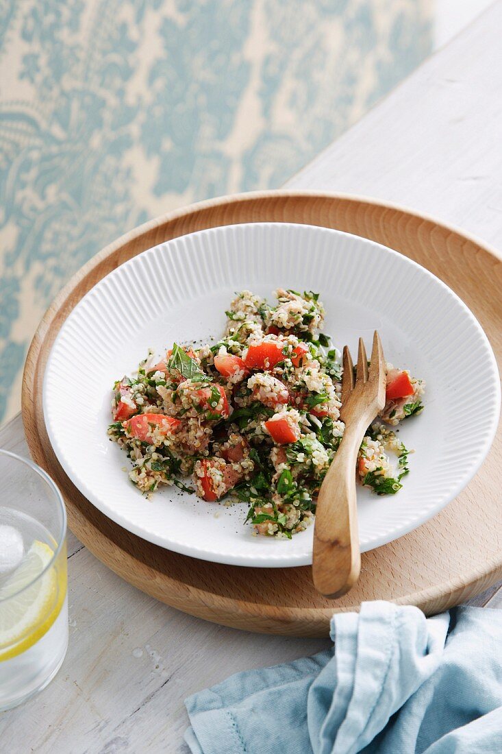 Tabbouleh with tuna