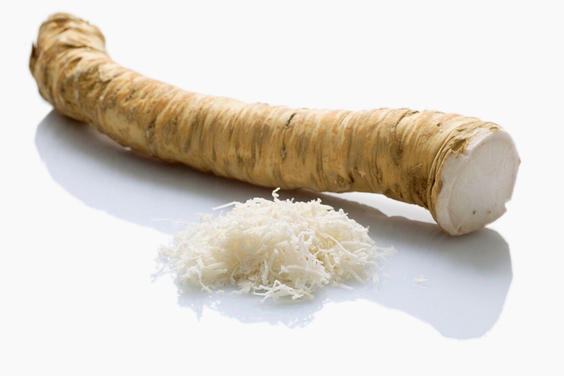 Horseradish, whole and grated