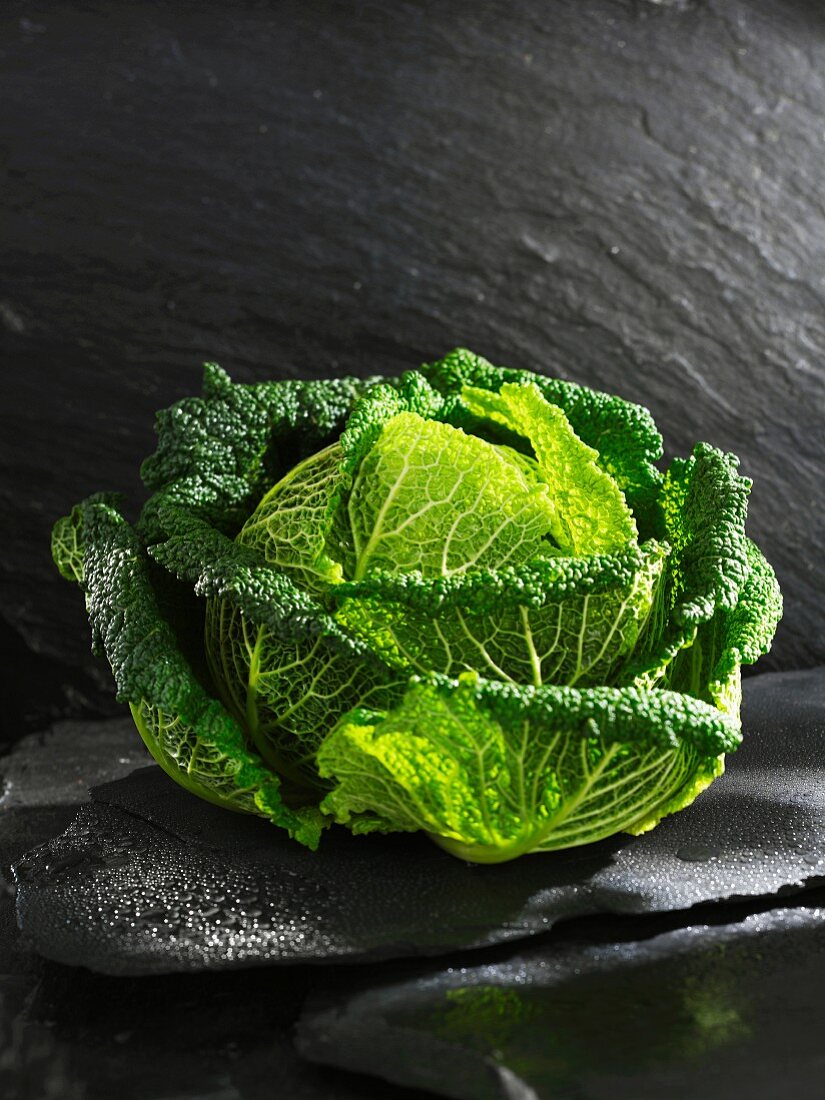 A savoy cabbage