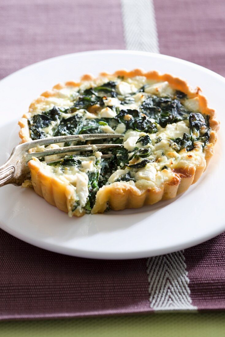 Spinat-Feta-Quiche