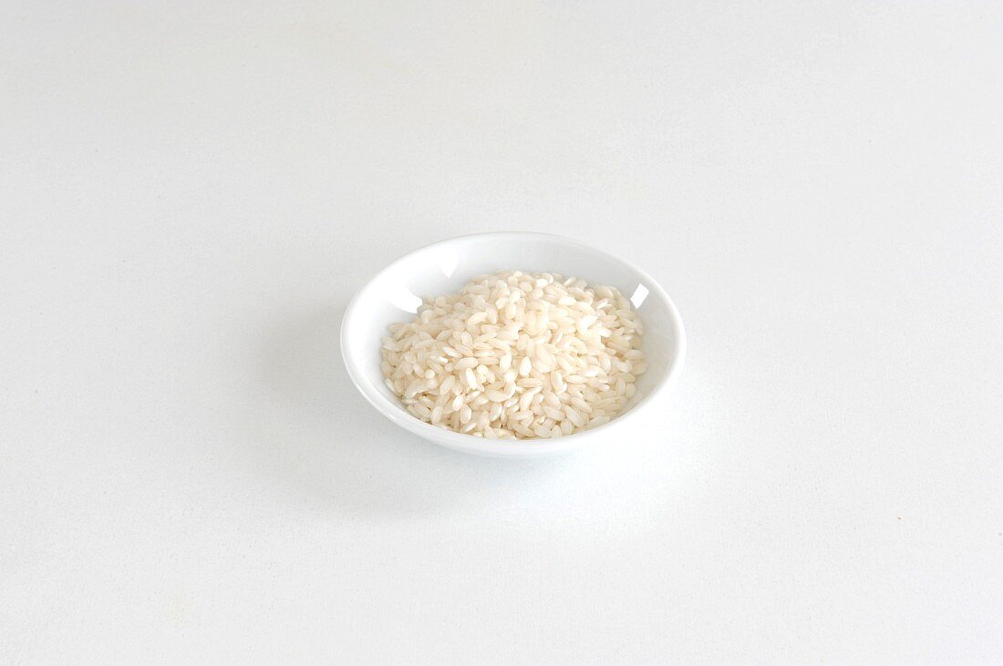 A bowl of carnaroli rice