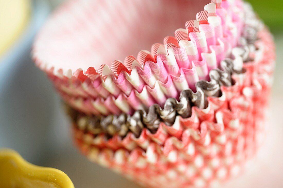 Paper Cupcake Liners in a Glass Jar