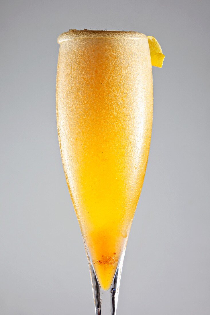 Champagne Cocktail in a Champagne Flute