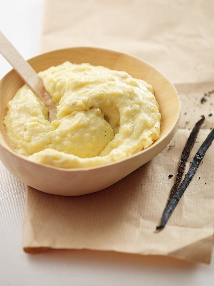 Mashed potatoes with vanilla