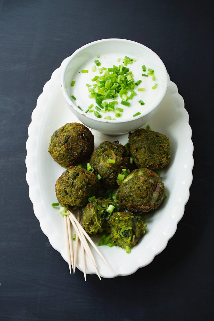 Pea falafel