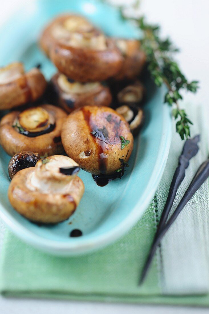 Mushrooms with balsamic vinegar