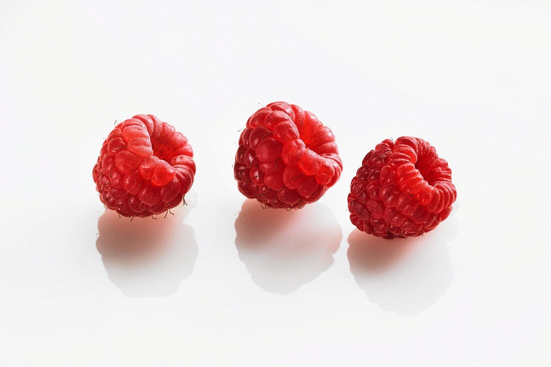 Three raspberries