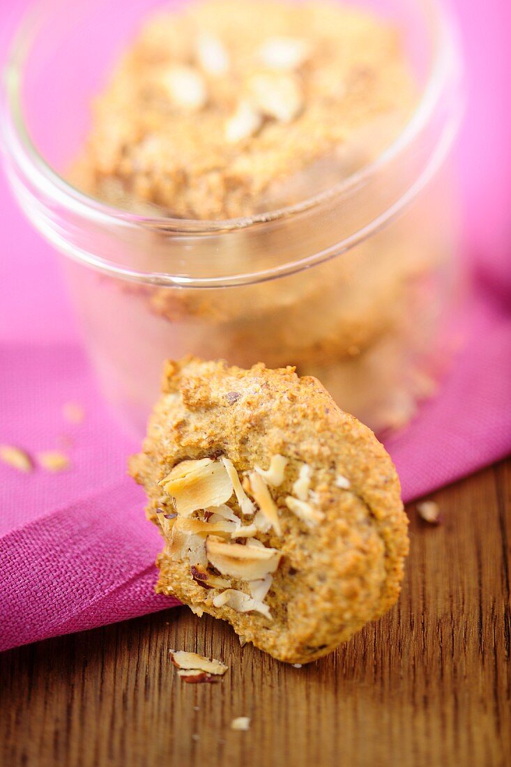 Mini chickpea flour biscuits