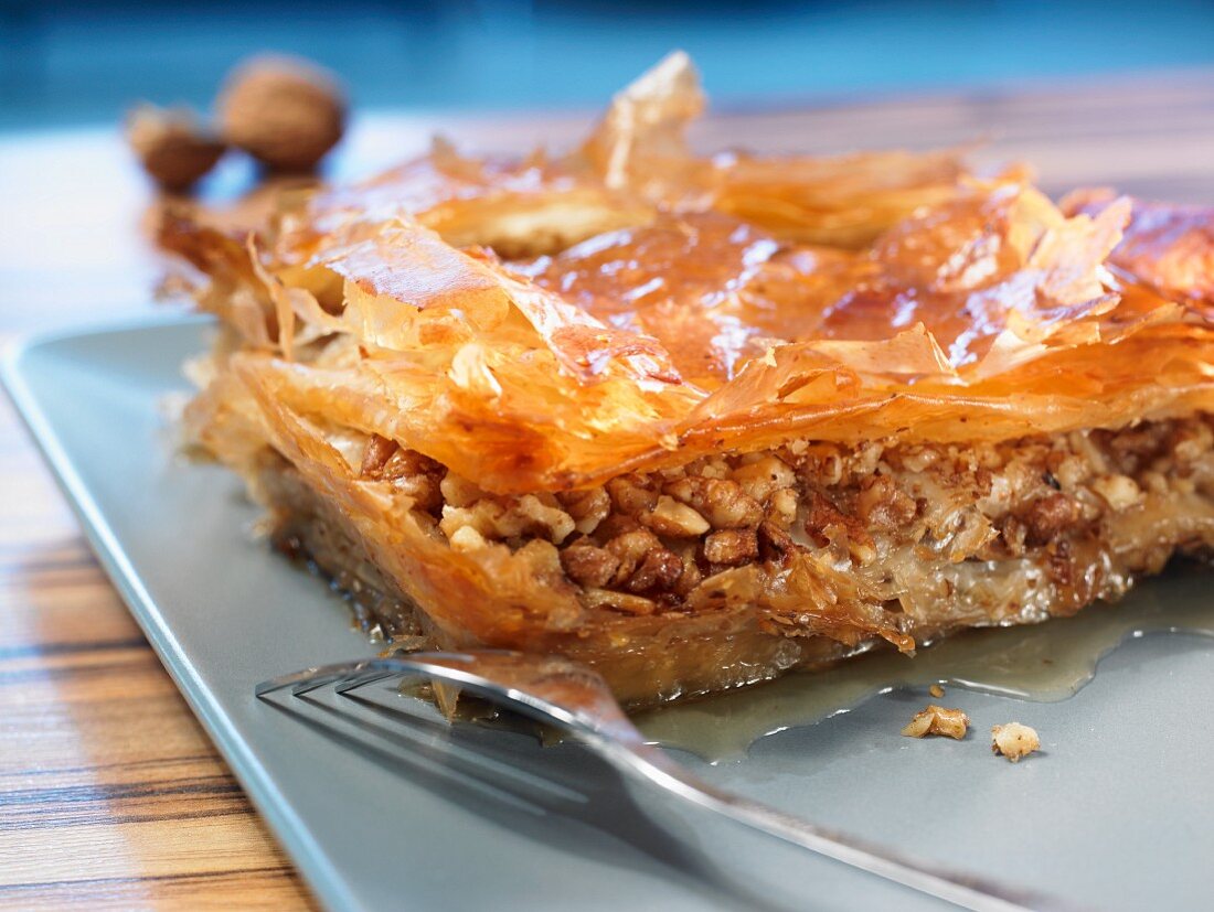 Baklava (Yufkateiggebäck mit Nussfüllung)