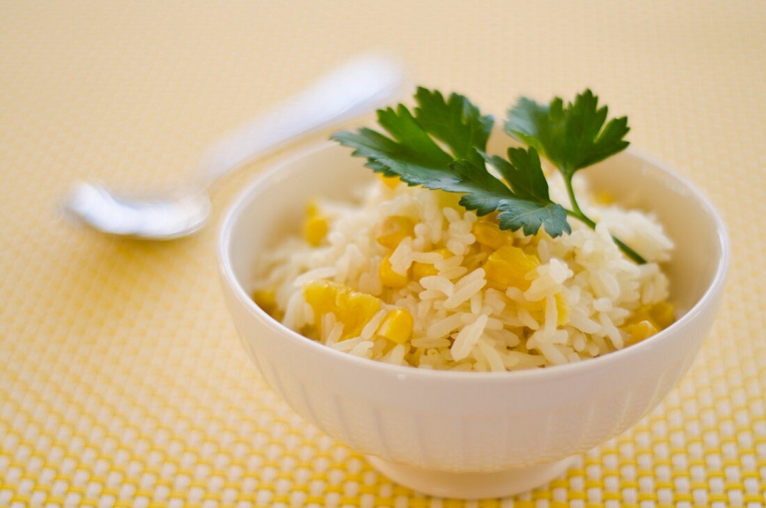 Rice with pineapple and sweetcorn (Caribbean)