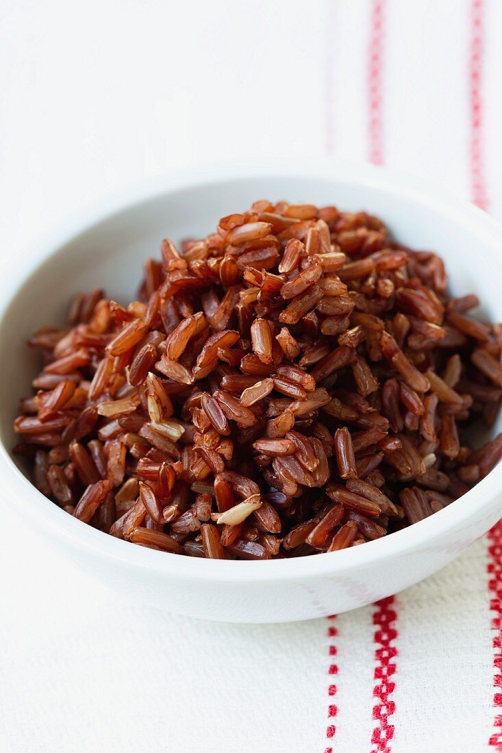 A bowl of red rice