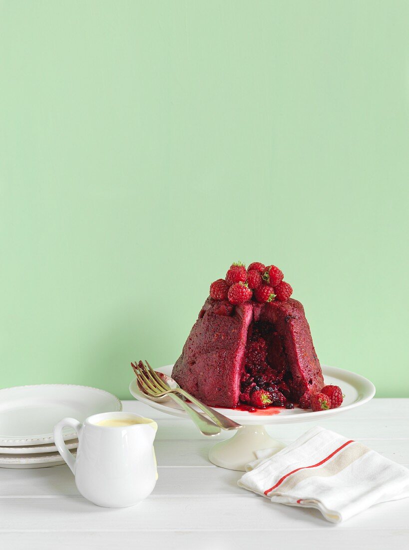 Summer Pudding, angeschnitten