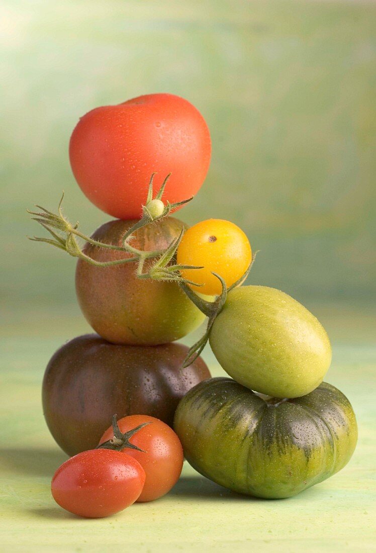 A stack of tomatoes
