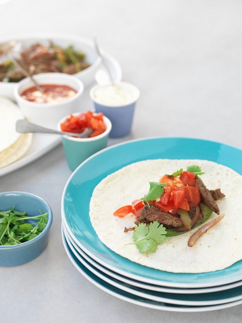 Beef fajitas