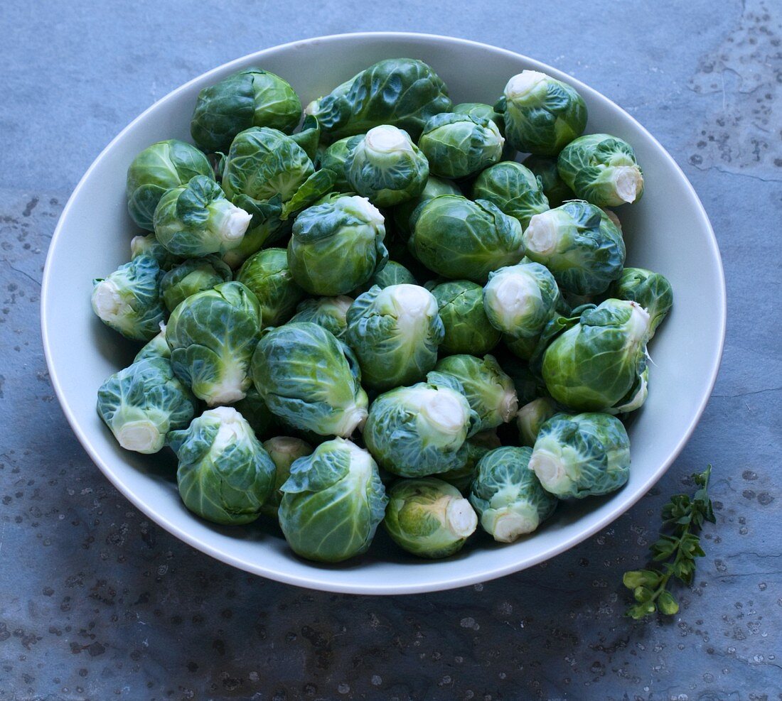 Brussels sprouts in a dish