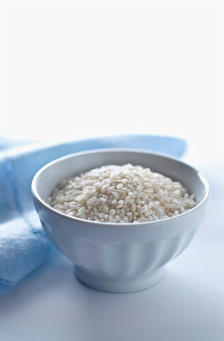 A Bowl of Raw Arborio Rice