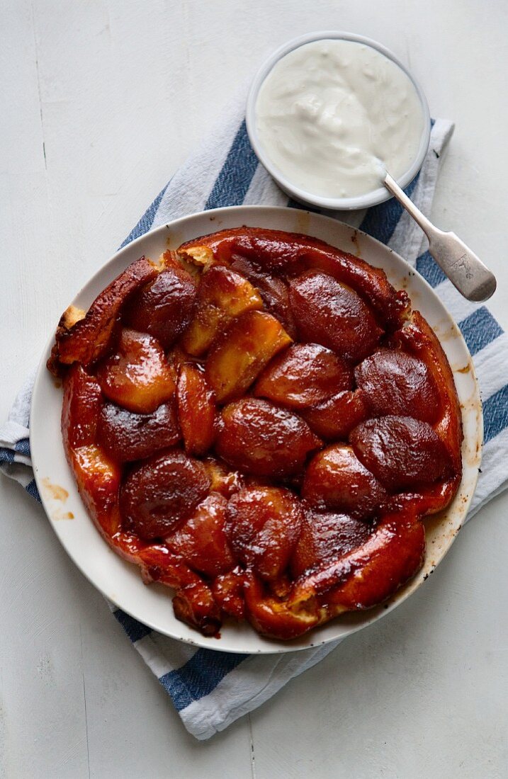 Tarte Tatin seen from above