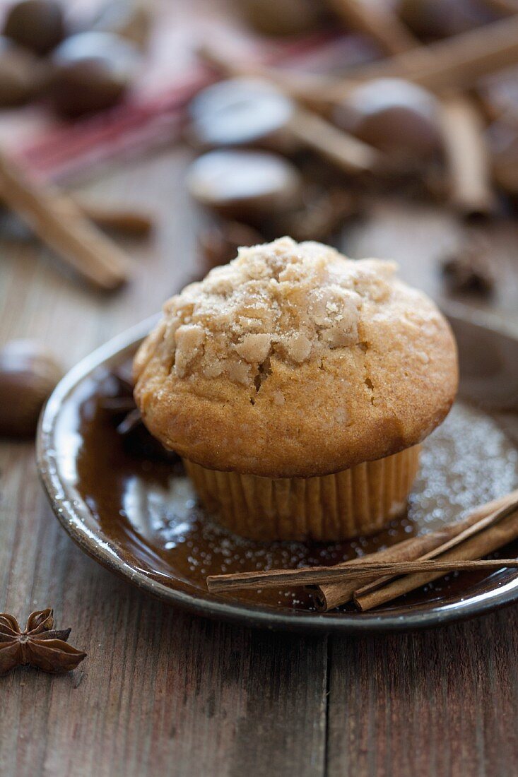 A chestnut muffin
