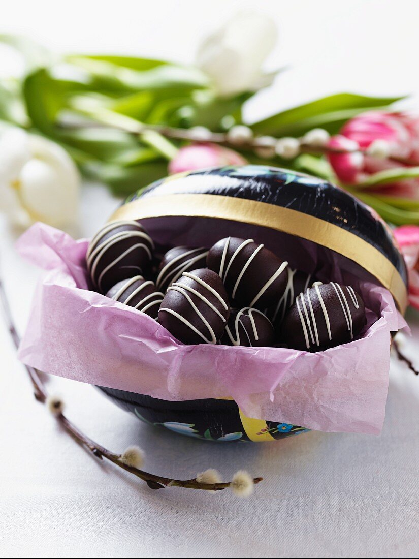 Chocolate eggs for Easter