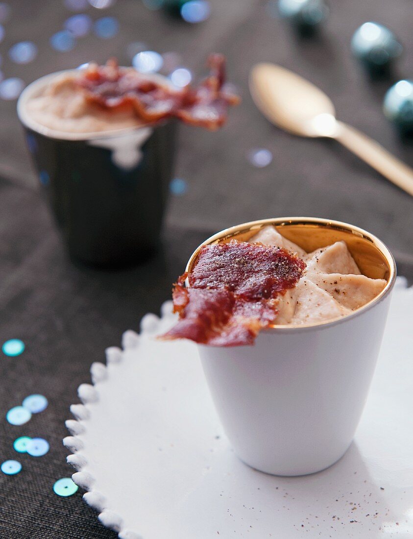 Kastaniencreme mit Bacon (weihnachtlich)