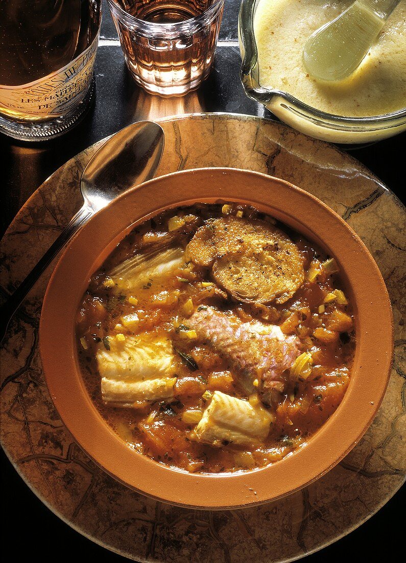 Bouillabaisse (Fischeintopf)