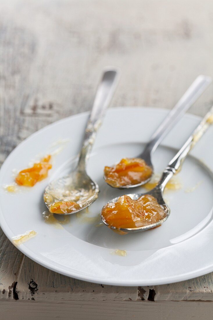 Three spoonfuls of marmalade