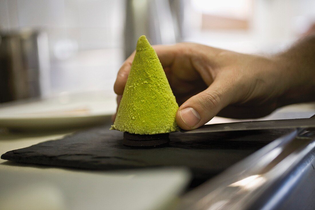 A pistachio deserved being served