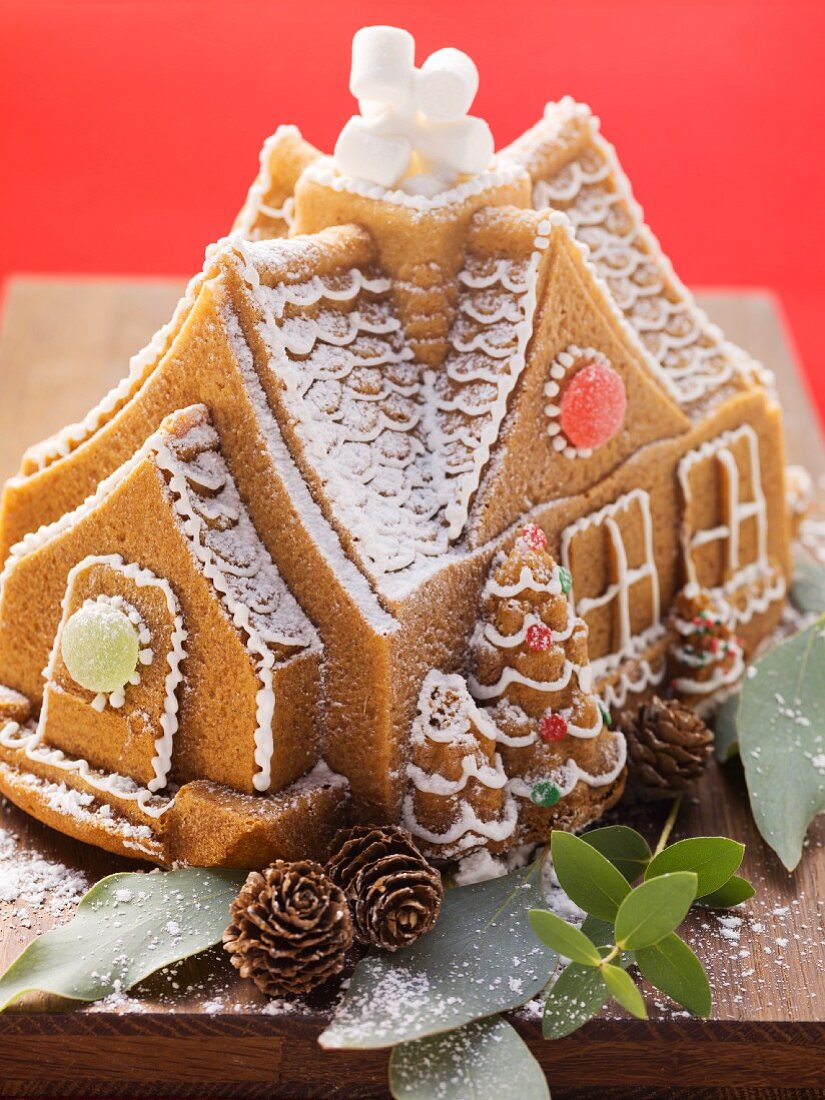 A gingerbread house