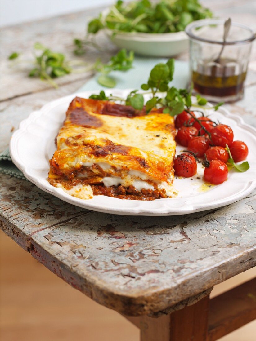 Lasagne mit Ofentomaten